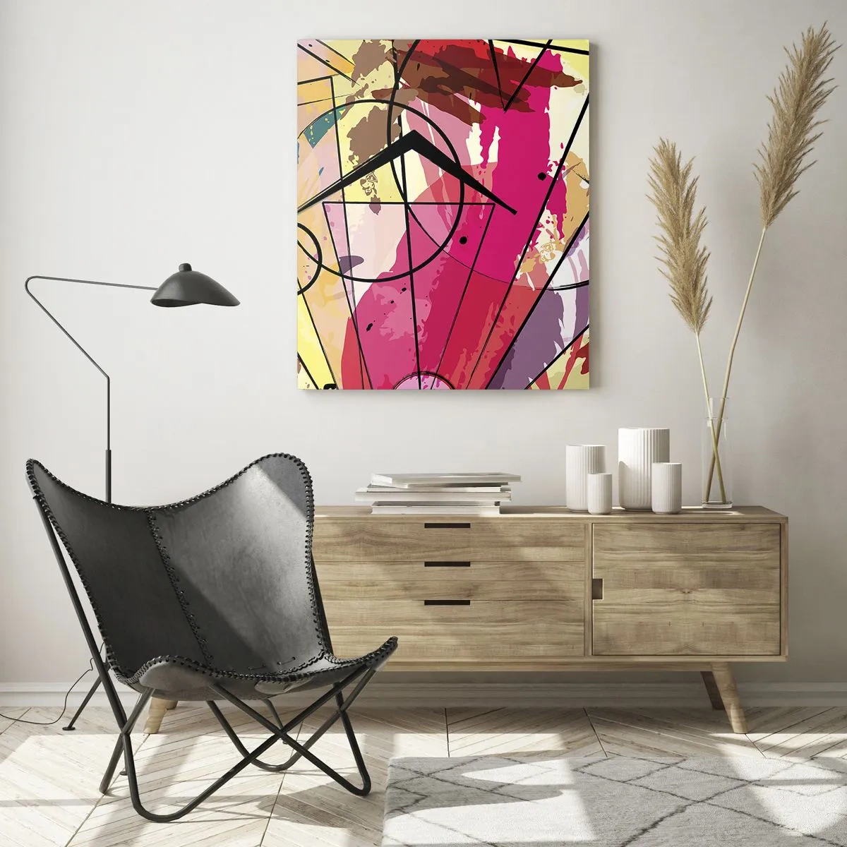Quadro em vidro - Explosão - 50x70 cm