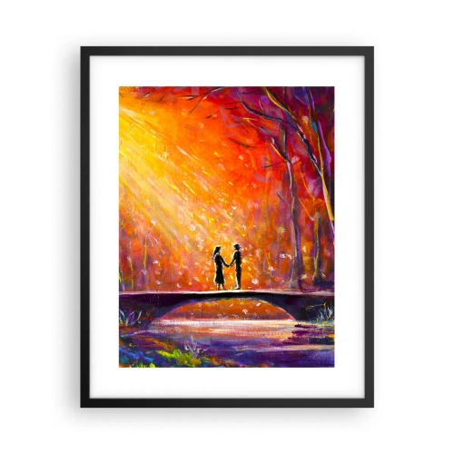 Pôster com moldura preta - O céu também os ama - 40x50 cm