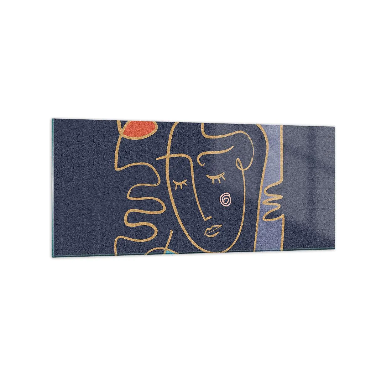 Quadro em vidro - Nos pensamentos - 120x50 cm