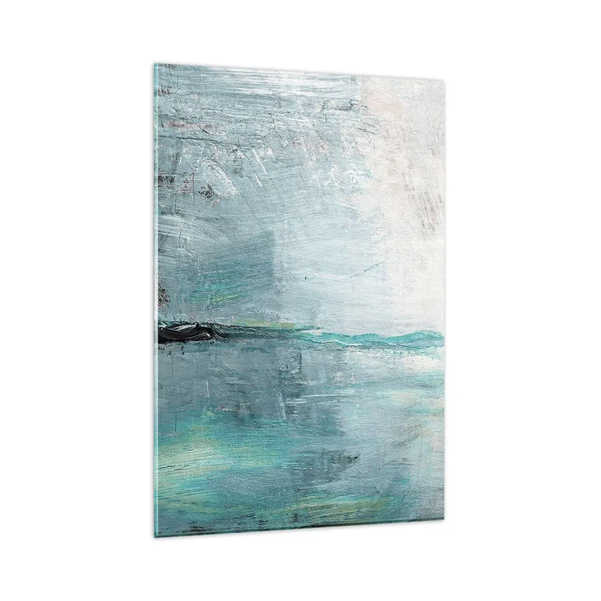 Quadro em vidro - Horizontalmente em azul - 80x120 cm