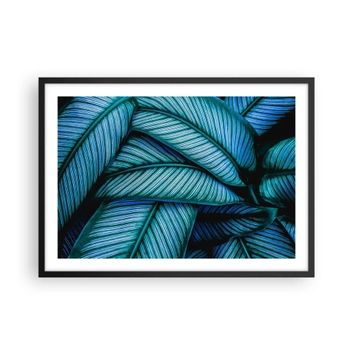 Pôster com moldura preta - Linhas de vida - 70x50 cm