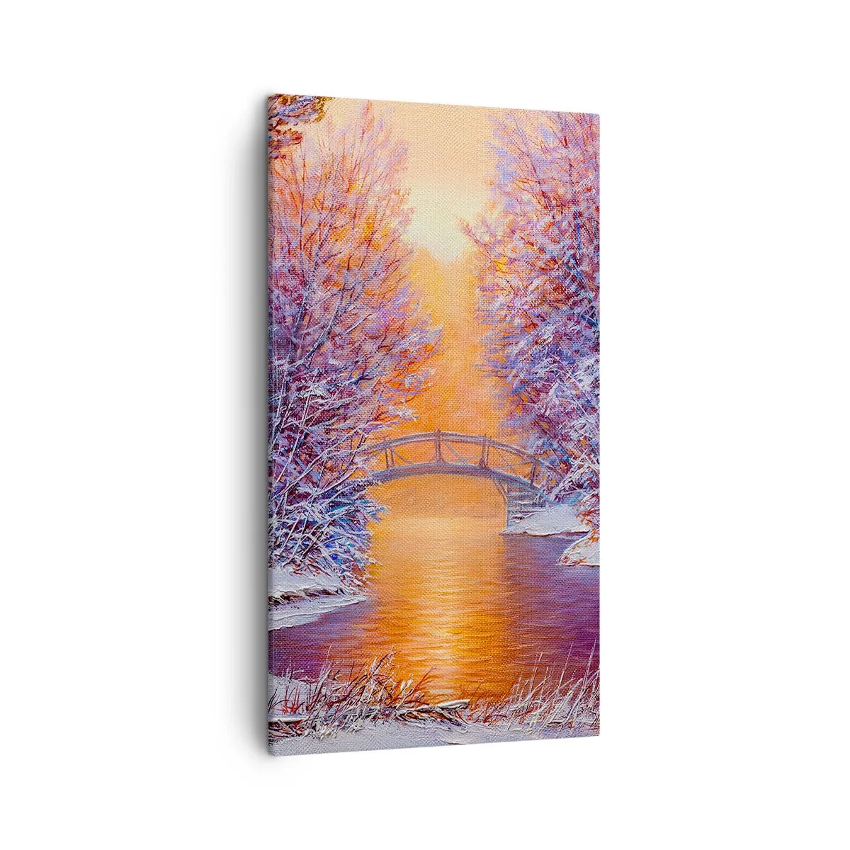 Quadro em tela - Vamos nos encontrar aqui - 45x80 cm