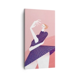 Quadro em tela - Cada passo é um cinto de dança - 45x80 cm