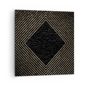 Quadro em tela - Geometria em estilo glamoroso - 50x50 cm