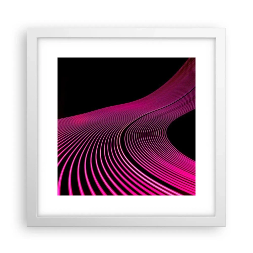 Pôster em moldura branca - Avenida da luz - 30x30 cm