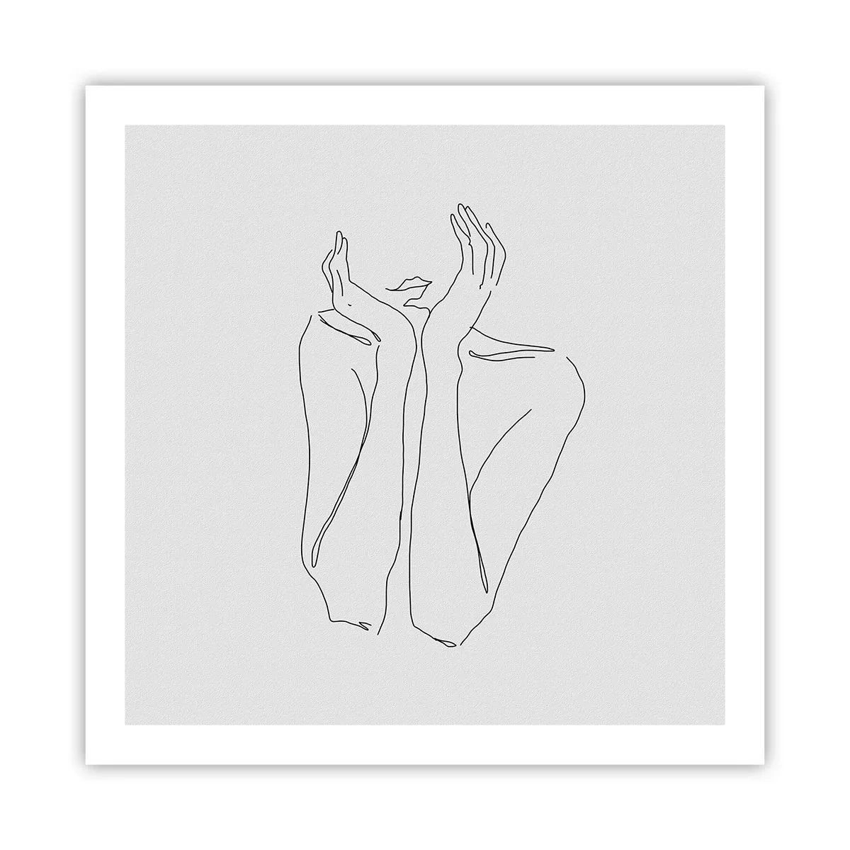 Pôster - Com o que sonham as meninas  - 60x60 cm