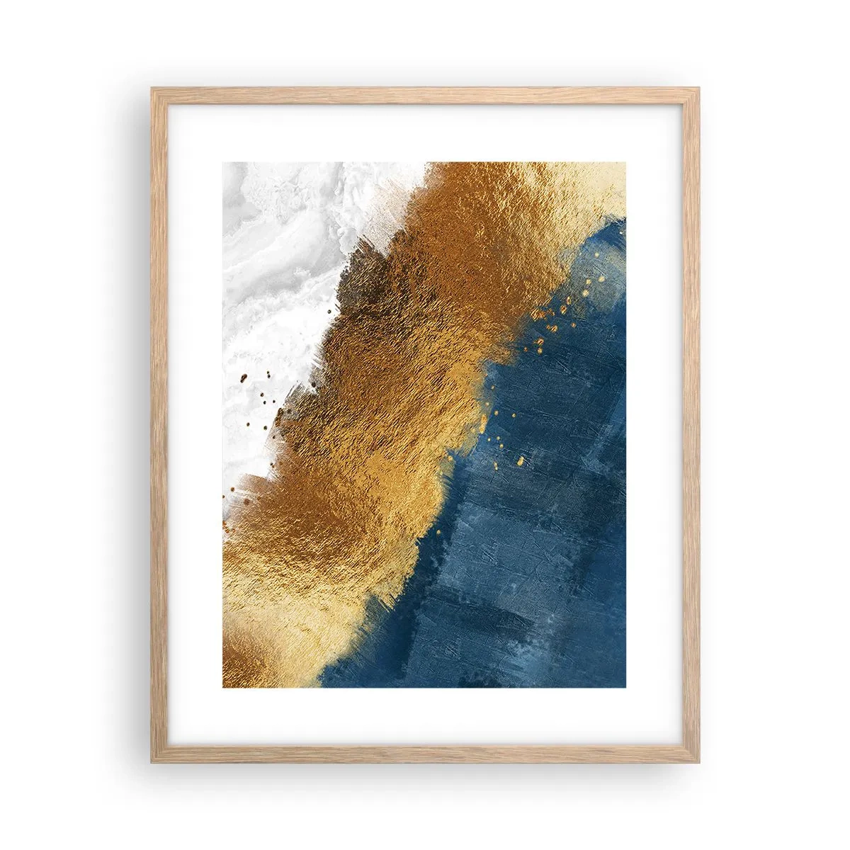 Pôster com moldura de carvalho claro - As cores do verão - 40x50 cm