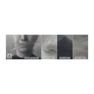 Amostra de papel de parede Premium Canvas - Nem uma palavra - Abstração, Gráficos, Face - 100x30 cm