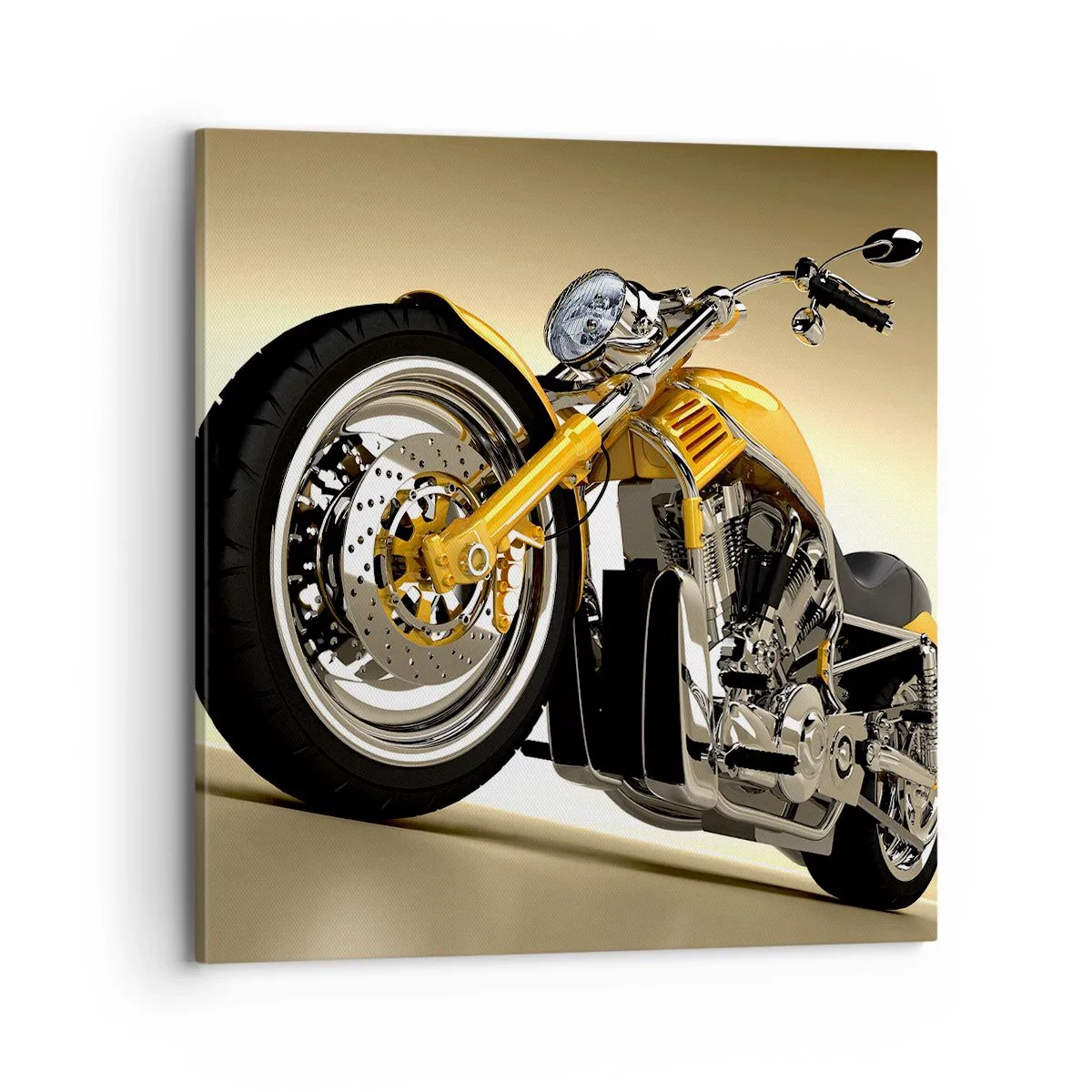 Quadro em tela - O sonho da força e da velocidade - 70x70 cm