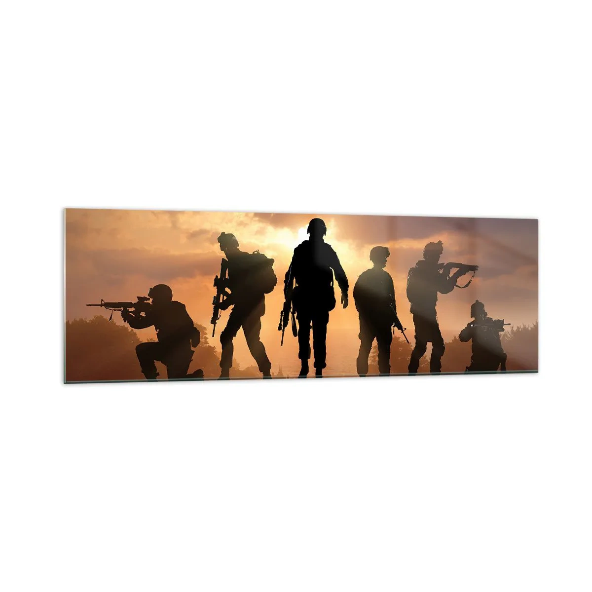 Quadro em vidro - Brothers in arms - 160x50 cm