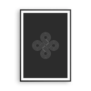 Pôster com moldura preta - No espírito celta - 70x100 cm