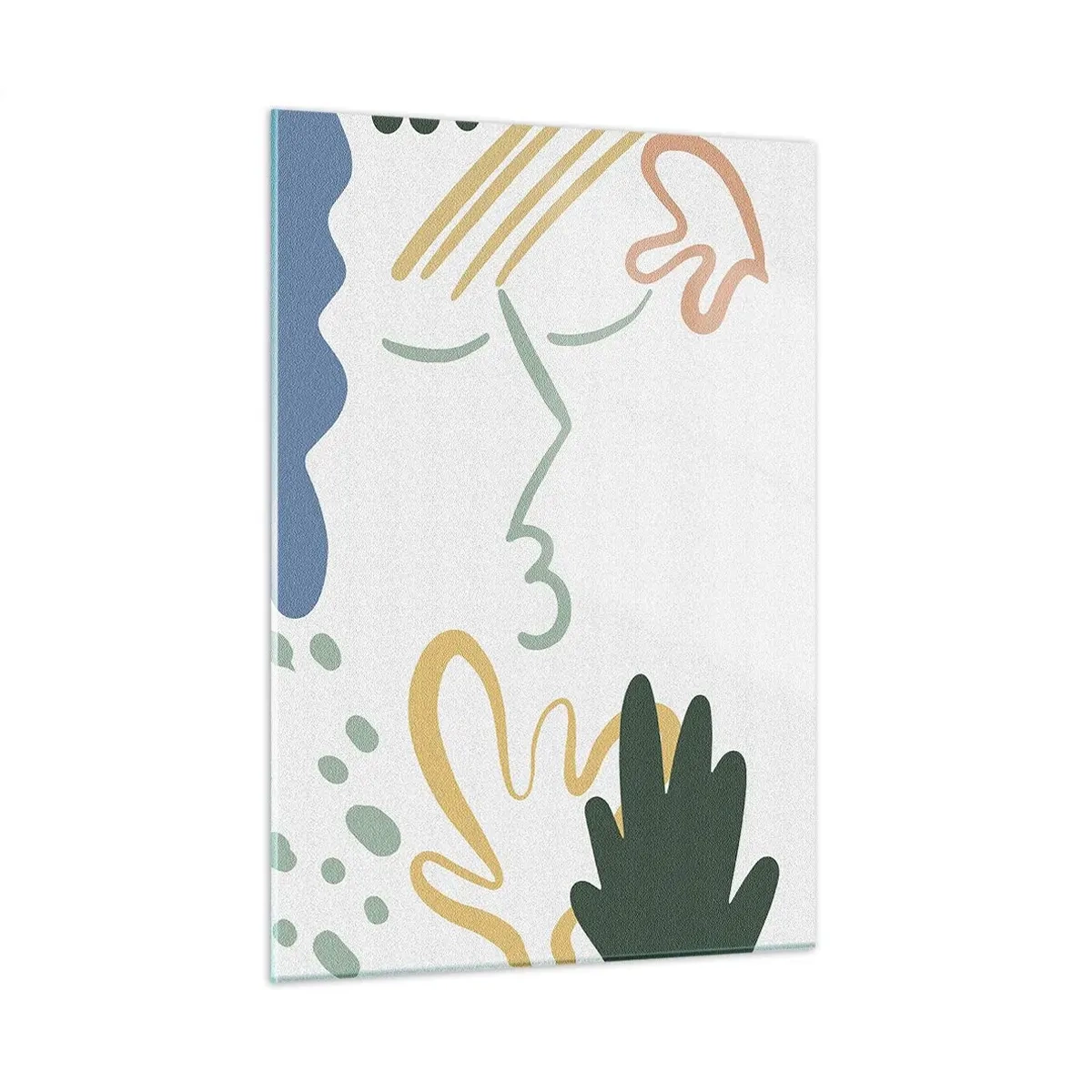 Quadro em vidro - Beijo de flores - 50x70 cm