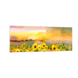 Quadro em vidro - O próprio sol desceu à terra - 140x50 cm