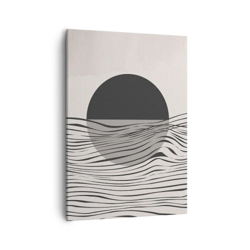 Quadro em tela - Composição da metade - 50x70 cm