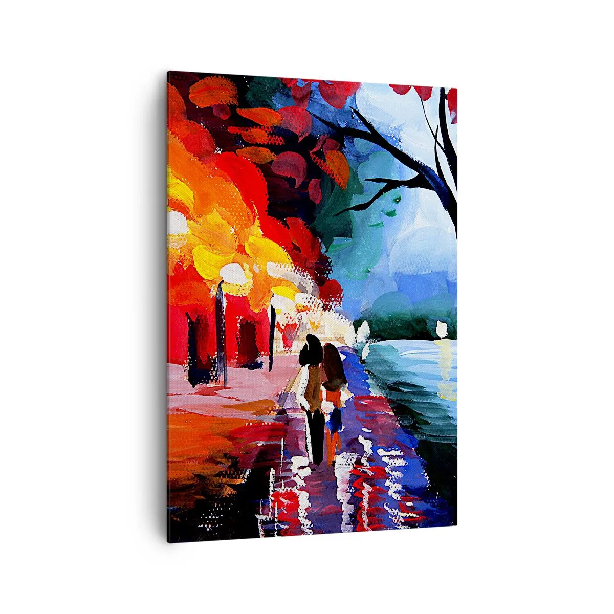 Quadro em tela - Outono ardente no parque - 70x100 cm