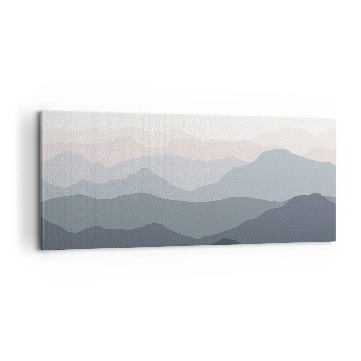 Quadro em tela - Ondas de montanha - 100x40 cm