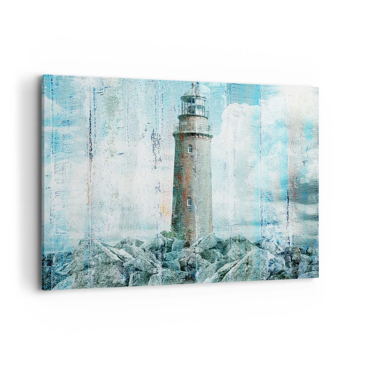 Quadro em tela - Em madeira velha - 120x80 cm