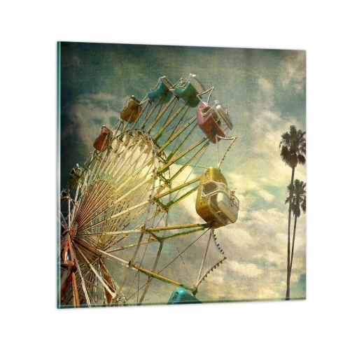 Quadro em vidro - Será divertido… - 30x30 cm