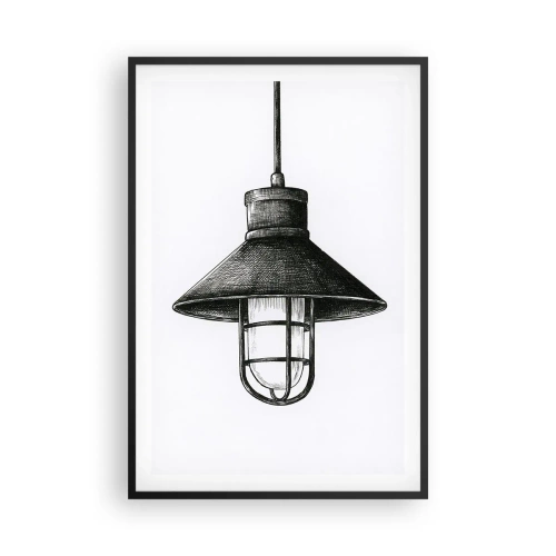 Pôster com moldura preta - Como antigamente… - 61x91 cm