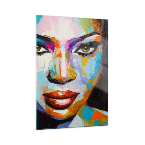 Quadro em vidro - É impossível tirar os olhos - 50x70 cm