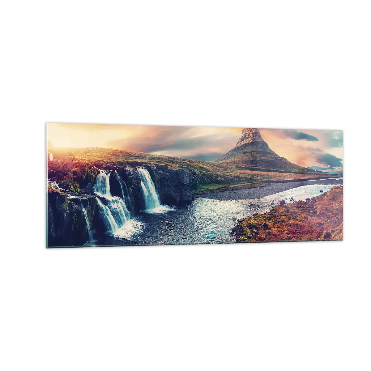 Quadro em vidro - Na majestade da natureza - 140x50 cm