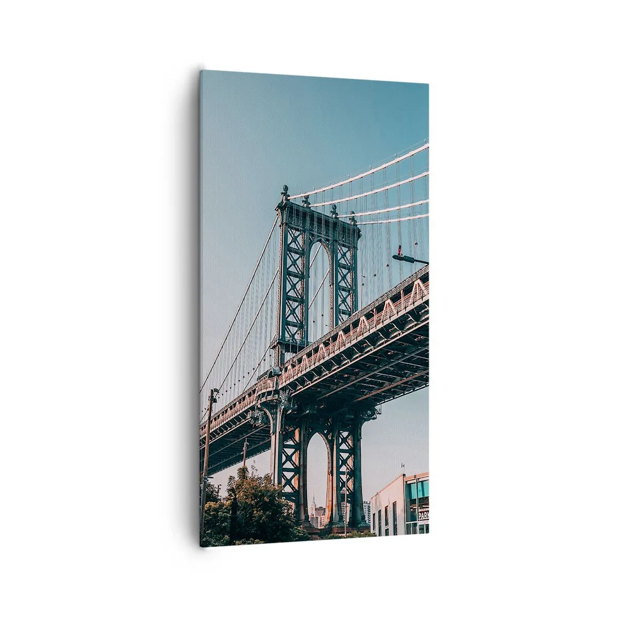 Quadro em tela - Sobre as ondas da cidade - 65x120 cm