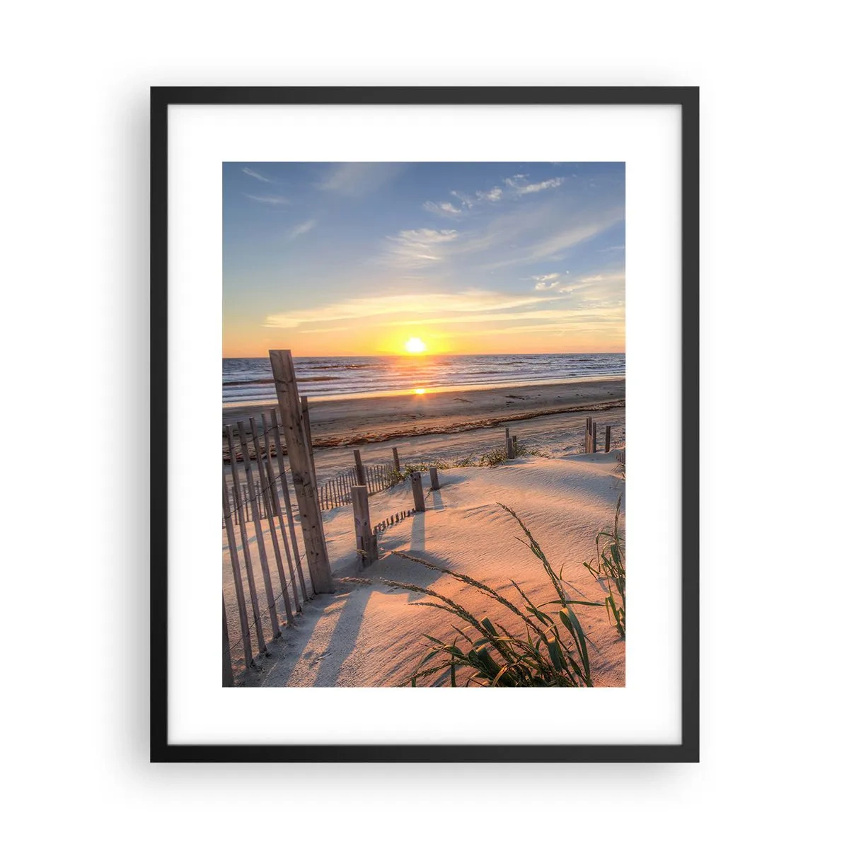 Pôster com moldura preta - Brilho e sombra do vento - 40x50 cm