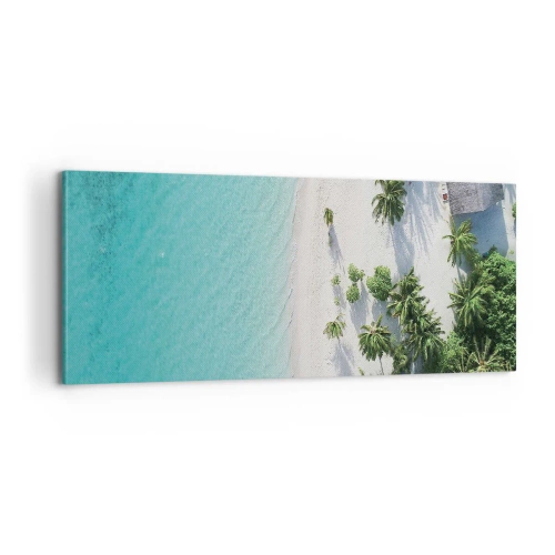 Quadro em tela - Férias no paraíso - 100x40 cm