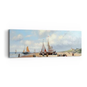 Quadro em tela - Pós-caça bem-sucedida - 90x30 cm