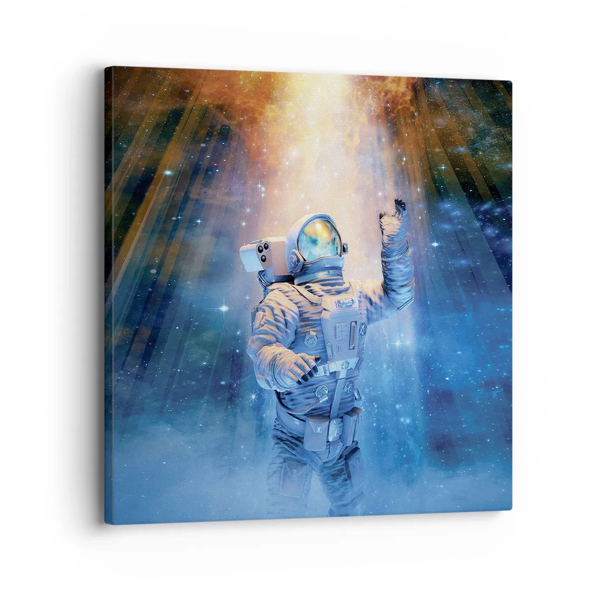 Quadro em tela - Finalmente chegamos - 30x30 cm