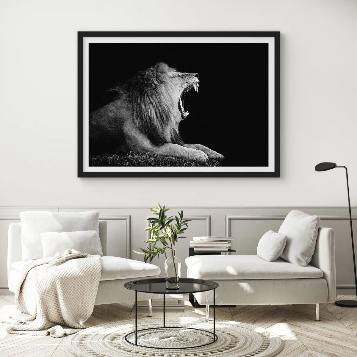 Pôster com moldura preta - Sem dúvida alguma - 100x70 cm