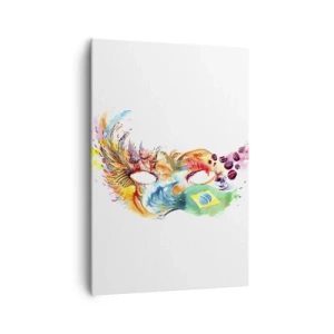 Quadro em tela - O Brasil lhe recebe com samba - 70x100 cm