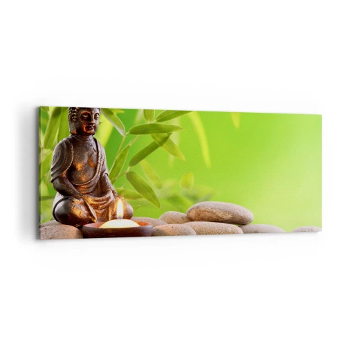 Quadro em tela - A vida é linda - 100x40 cm