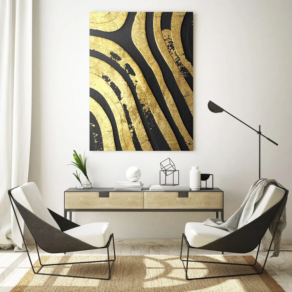 Quadro em vidro - Tudo flui - 50x70 cm