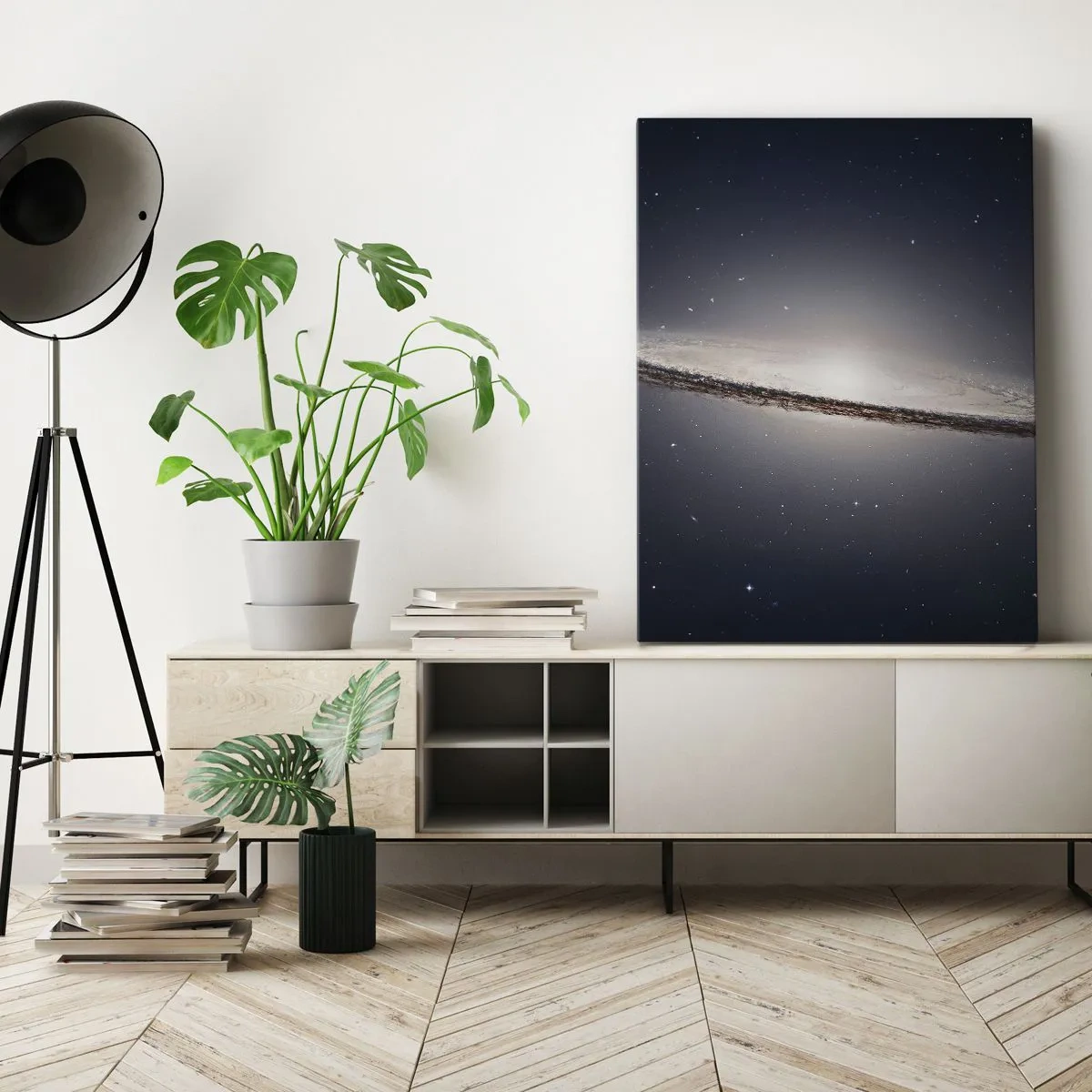 Quadro em tela - Há muito tempo atrás, em uma galáxia muito, muito distante... - 50x70 cm