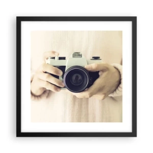 Pôster com moldura preta - Para ver mais... - 40x40 cm