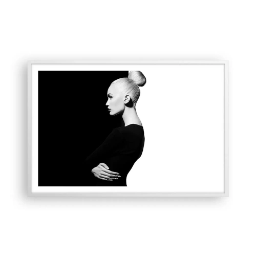Pôster em moldura branca - Simplesmente mulher - 91x61 cm