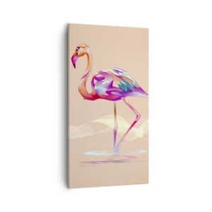 Quadro em tela - A ave das boas emoções - 55x100 cm