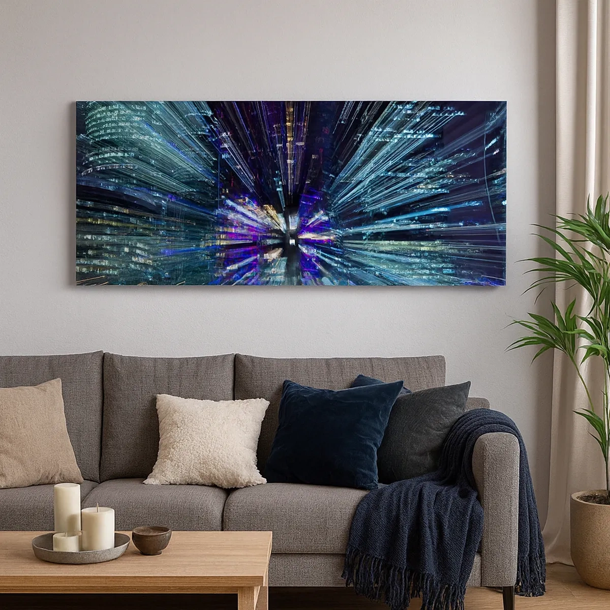 Quadro em tela - Transição para o hiperespaço - 30x30 cm