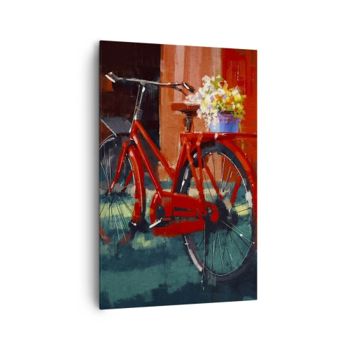 Quadro em tela - Quero andar de bicicleta - 80x120 cm
