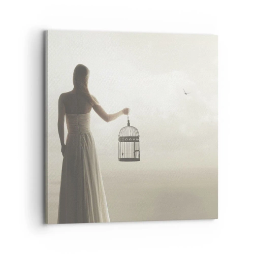 Quadro em tela - Seja livre - 70x70 cm