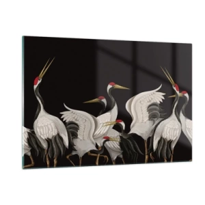 Quadro em vidro - Assuntos de aves - 120x80 cm