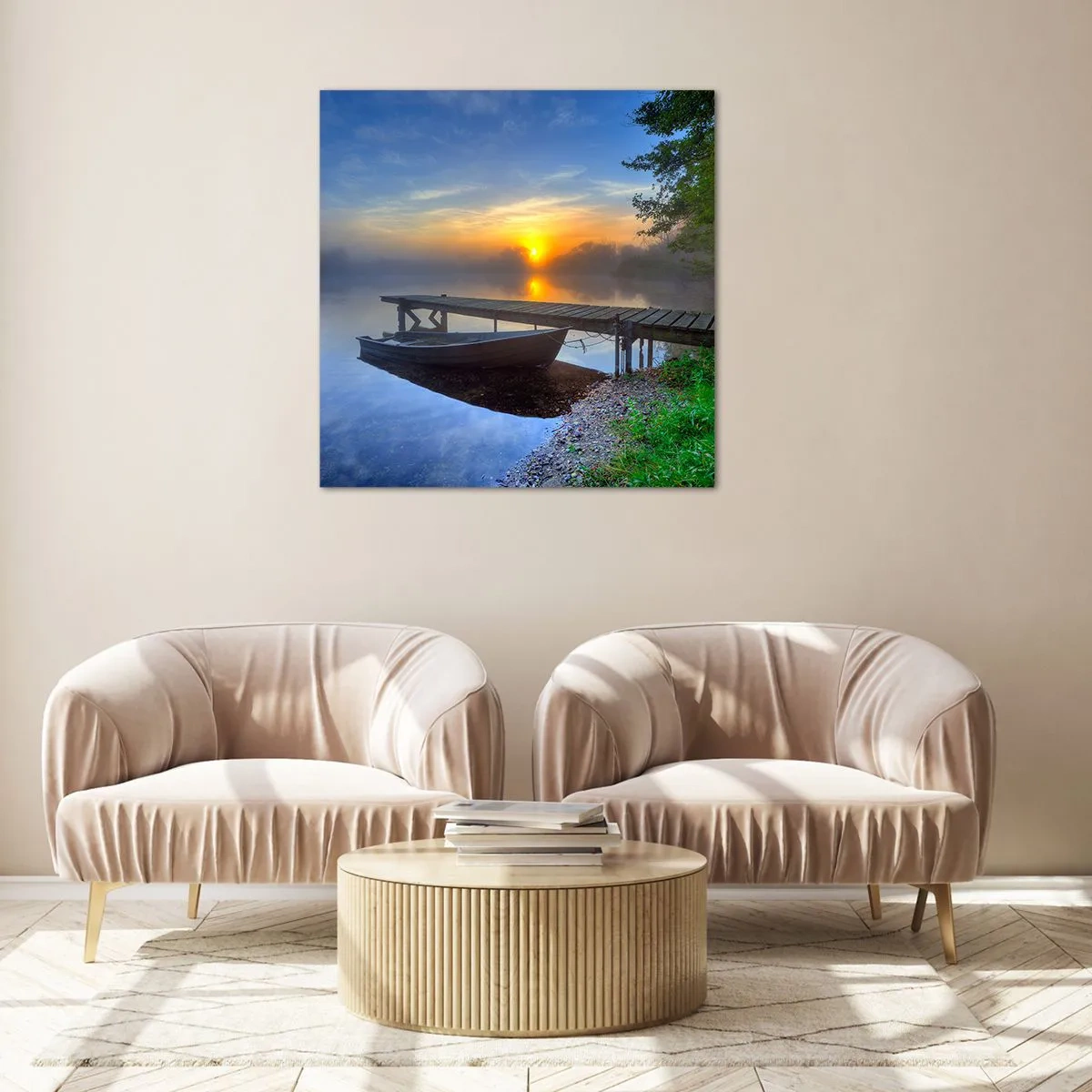 Quadro em vidro - Como o comum se transforma em mágico - 50x50 cm