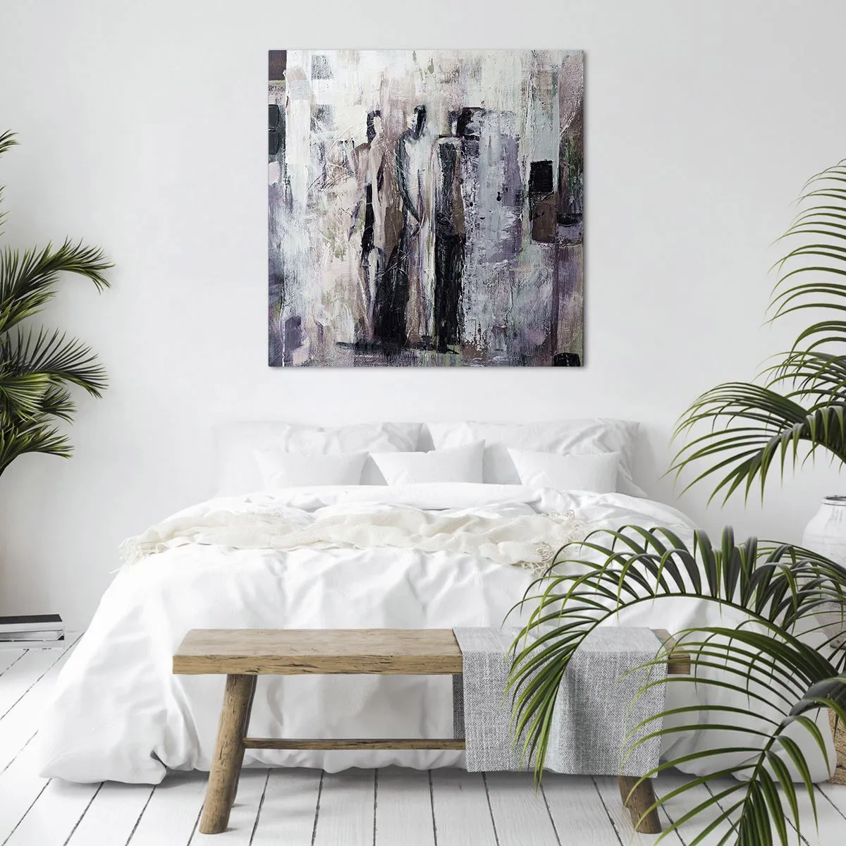 Quadro em tela - Três misteriosos - 30x30 cm