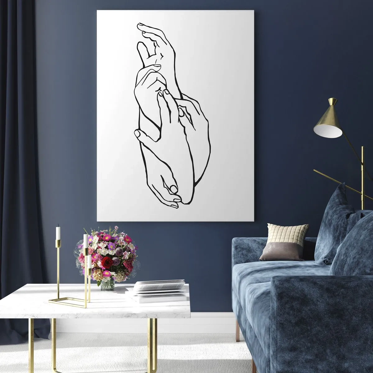 Quadro em vidro - Bom toque - 80x120 cm