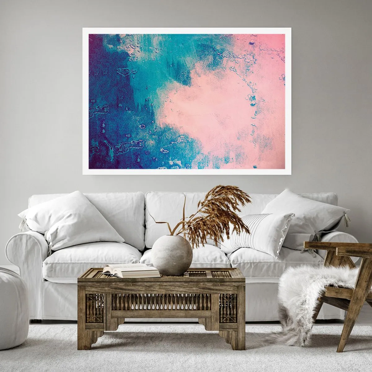 Pôster - Abraço azul - 50x40 cm