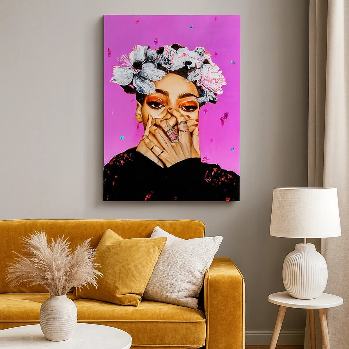 Quadro em tela - Um pouco louco - 50x70 cm