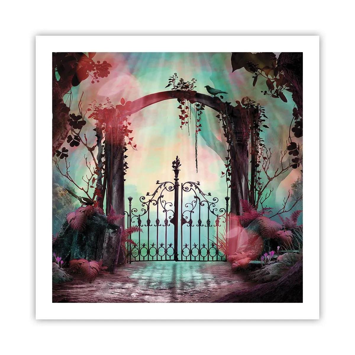 Pôster - Jardim secreto - 60x60 cm