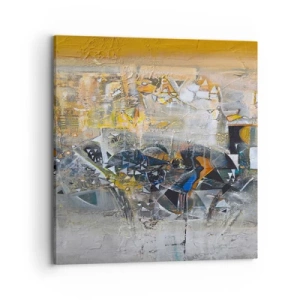 Quadro em tela - Tudo vai se encaixar - 70x70 cm