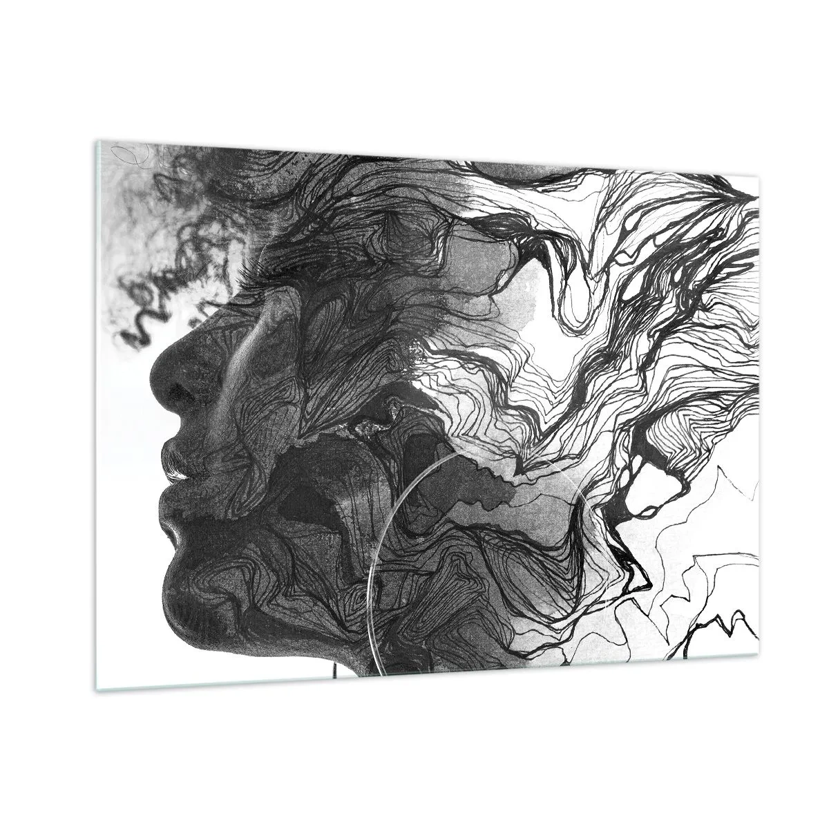 Quadro em vidro - Entrelaçados em sonhos - 100x70 cm